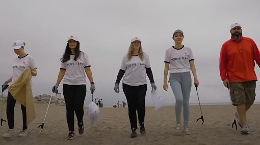 Shoreline cleanup